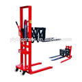 1 ton hand pallet stacker/hand operated forklifts with foot pedal